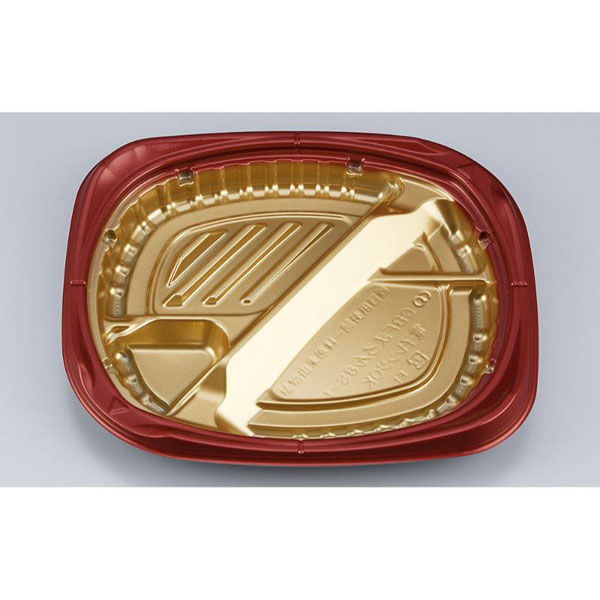 シーピー化成 弁当容器 CBFまろん8S-1 GR本体 0A0210851B075 1ケース(600個(50個×12))（直送品）