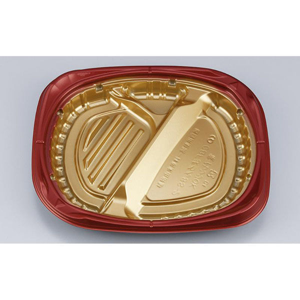 シーピー化成 弁当容器 CBFまろん8S-2 GR本体 0A0210852B075 1ケース(600個(50個×12))（直送品）