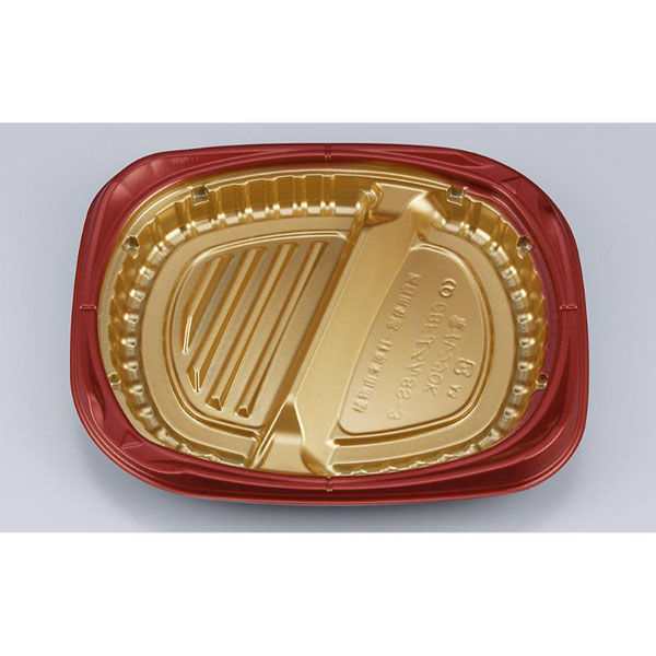 シーピー化成 弁当容器 CBFまろん8S-3 GR本体 0A0210853B075 1ケース(600個(50個×12))（直送品）