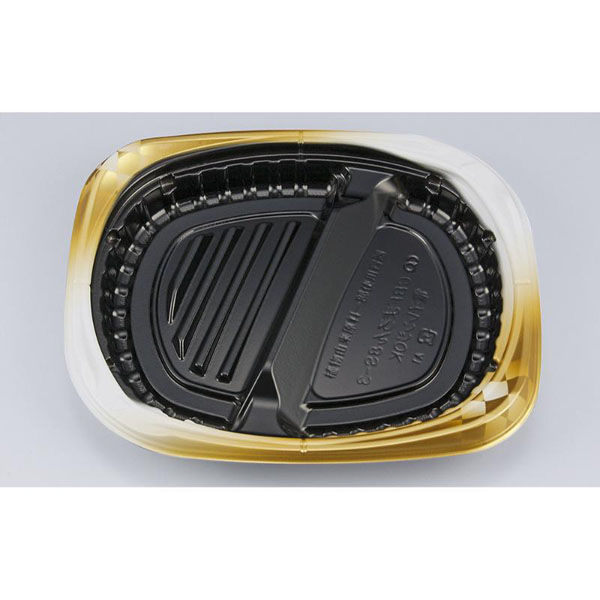 シーピー化成 弁当容器 CBFまろん8S-3 ゴルトBW本体 0A0210853B085 1ケース(600個(50個×12))（直送品）