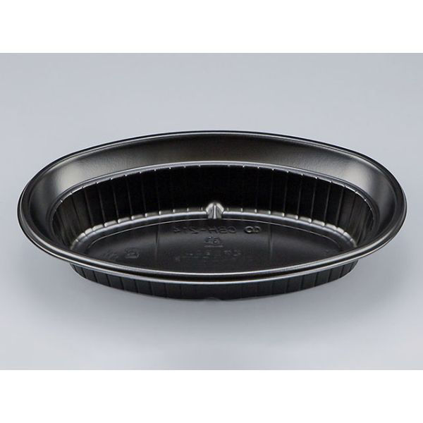 シーピー化成 カレー容器 CBH-214 黒本体 0A20214000525 1袋(50個)（直送品）