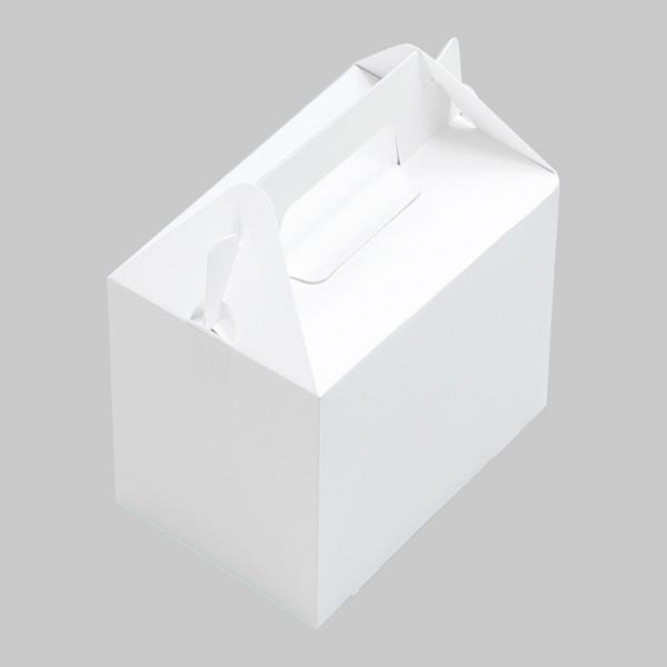 ケーキ箱 無地箱No.2 199427 1ケース(400個(100個×4))（直送品）