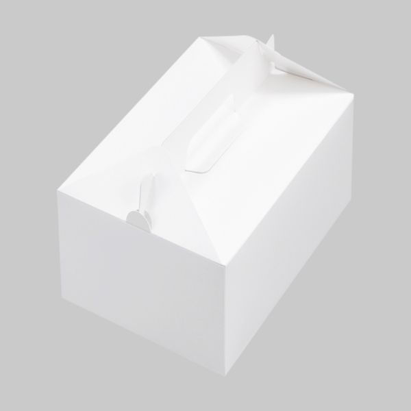 ケーキ箱 無地箱No.4 199797 1ケース(200個(50個×4))（直送品）