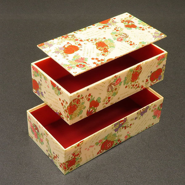 アライ 折箱 LB-N2S 長折2段重(小) 鼓 20001063 1ケース(162個(6個×27))（直送品）