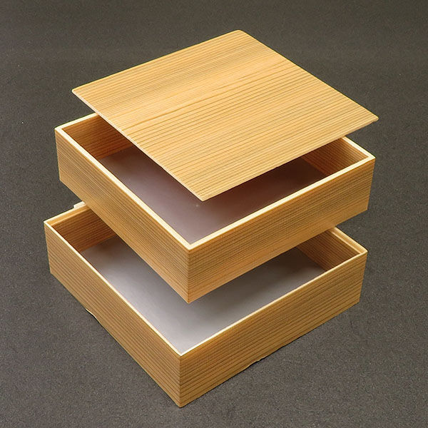 アライ 折箱 LB-K2/158 角折2段重(大) 多聞杉 20001131 1ケース(120個(6個×20))（直送品）