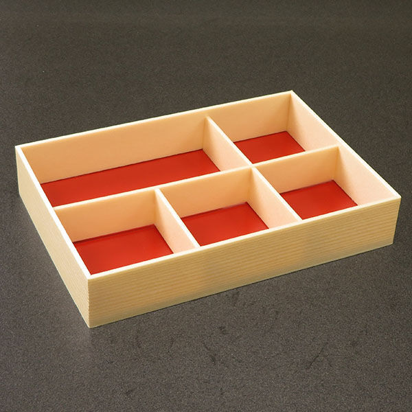 アライ 折箱 創作膳 80-55 5C 関東杉 共蓋付 20002831 1ケース(168個)（直送品）