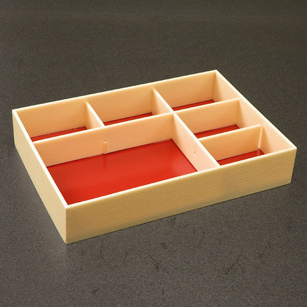 アライ 折箱 創作膳 90-60 6C 関東杉 共蓋付 20003098 1ケース(126個(14個×9))（直送品）