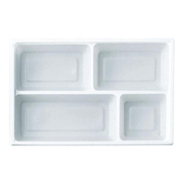 アヅミ産業 270-180-2 (白) 4ツ仕切 270-180-2WH 1ケース(600個(50個×12))（直送品）