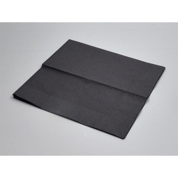 オリエンタル紙業 8ツ折ナフキン カラーナプキン 8折2プライ LUC-28 ブラック 304747 1ケース(2000個(50個×40))（直送品）