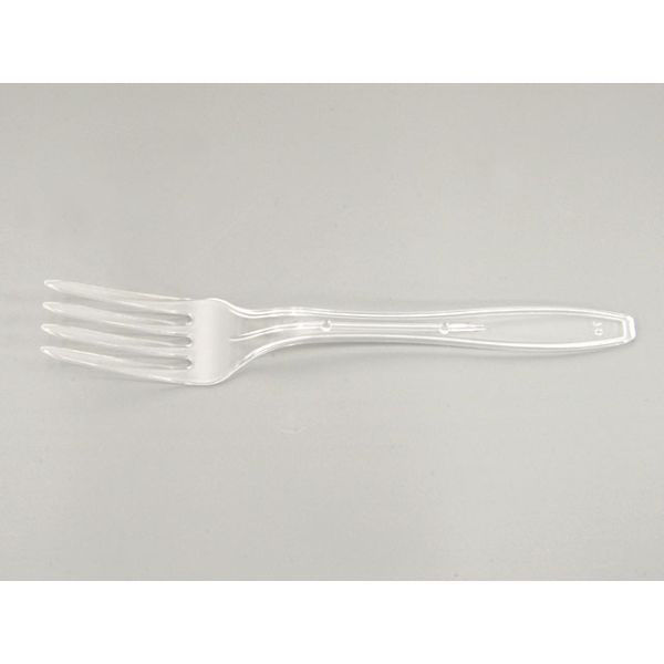 ホウケン産業 使い捨てフォーク カラーフォーク160mm 透明 バラ 311559 1ケース(3000個(100個×30))（直送品）