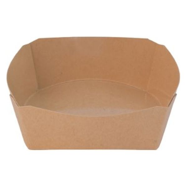 東罐興業 惣菜容器 K-S 正方形トレー クラフト 31931453 1ケース(600個(50個×（直送品）