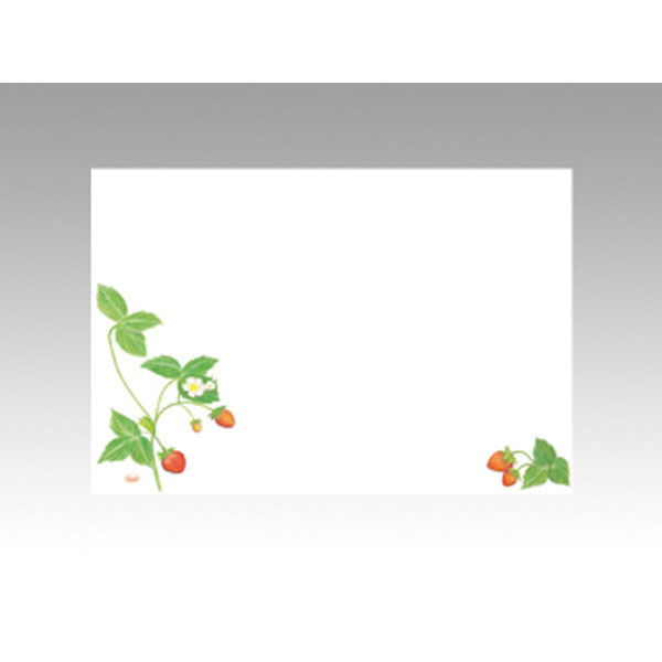 カミイソ産商 テーブルマット 尺3寸 No.378 いちご 368224 1袋(100個)（直送品）