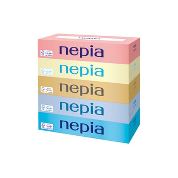 王子ネピア ティッシュペーパー ネピア ティシュ 150W 5P 381946 1ケース(12個)（直送品）