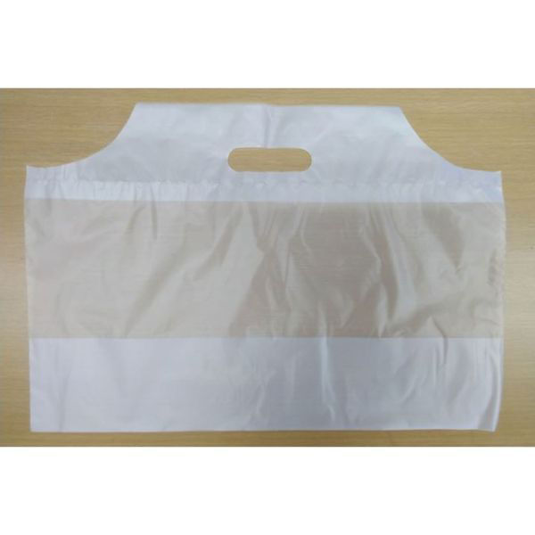 リュウグウ ポリ手提げ サイドバッグ洋型無地 中 4900300 1ケース(500個(100個×5))（直送品）