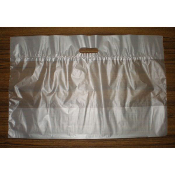 リュウグウ ポリ手提げ サイドバッグ洋型無地 大 4900400 1ケース(500個(100個×5))（直送品）