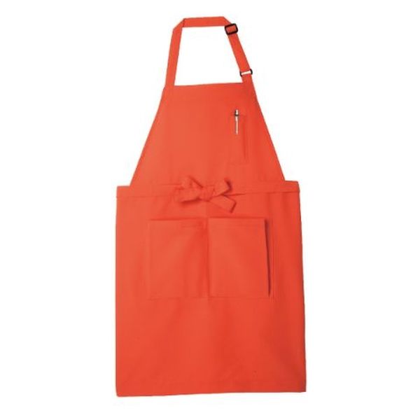 住商モンブラン 胸当てエプロン 5-635_F エプロン 兼用 キャロット フリーサイズ 1点（直送品）