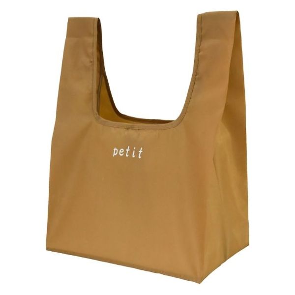 マツシロ エコバッグ 61EPU エコプチバッグ ベージュ 1ケース(100個)（直送品）