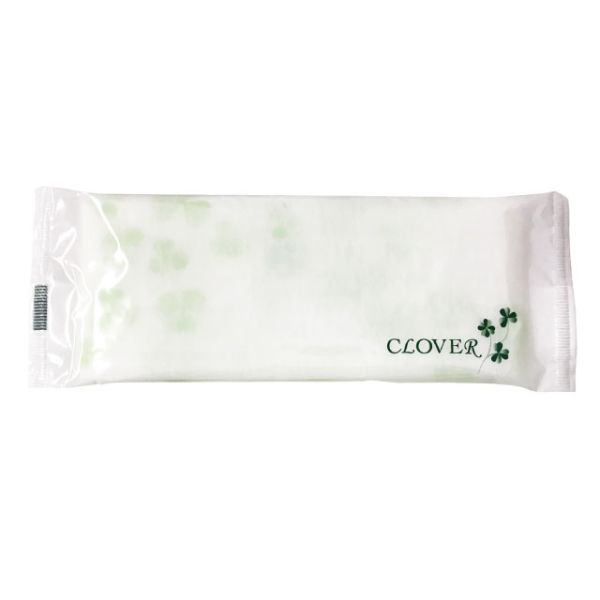 角田紙業 紙おしぼりクローバーL 平 643576 1ケース(800個(100個×8))（直送品）