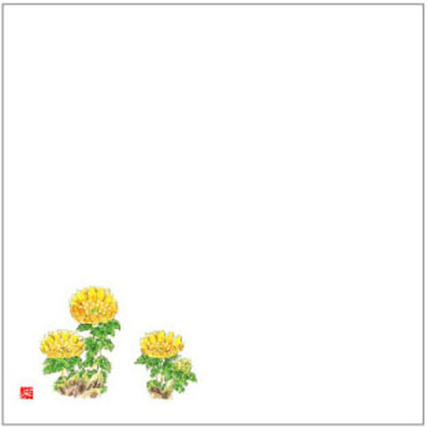 カミイソ産商 敷紙 耐油天紙 4寸 No.0047 福寿草 70000047 1袋(100個)（直送品）