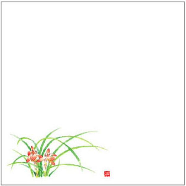 カミイソ産商 敷紙 耐油天紙 4寸 No.0049 春蘭 70000049 1袋(100個)（直送品）