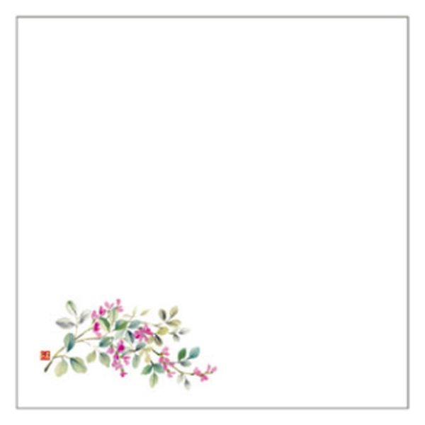 カミイソ産商 敷紙 和紙4寸懐紙 No.6236 萩 70016236 1袋(100個)（直送品）