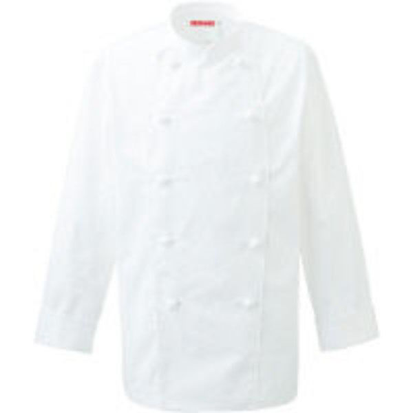 サンユニフォーム コックコート(ホワイト)L 701-S410-L 1点（直送品）