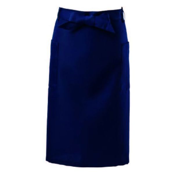 サンユニフォーム ミドルエプロン ミドルエプロン(ネイビー)F 701-S712-3 1点（直送品）