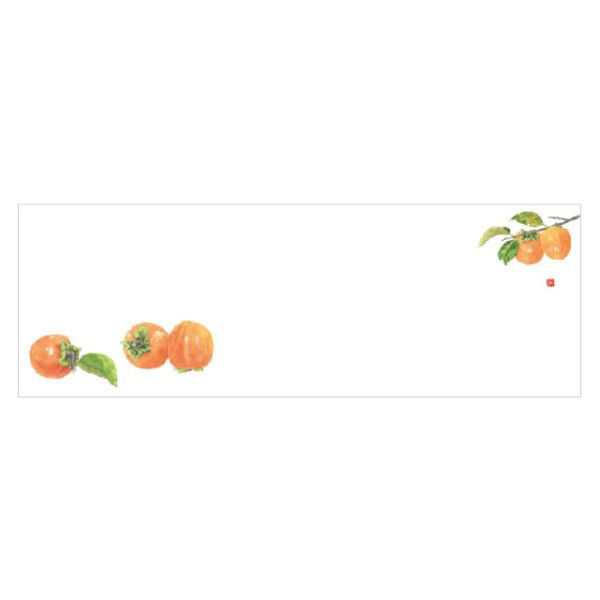 カミイソ産商 テーブルマット おてもとマット上質-No.3122 柿 70203122 1袋(100個)（直送品）