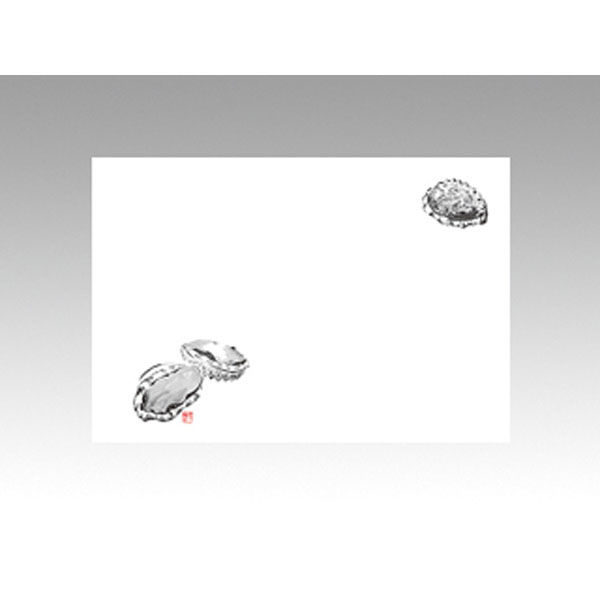 カミイソ産商 テーブルマット 尺3寸 No.105 あわび 71000105 1袋(100個)（直送品）