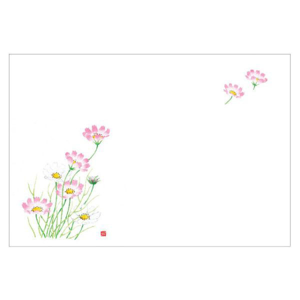 カミイソ産商 テーブルマット 尺3寸 No.412 コスモス 72000412 1袋(100個)（直送品）