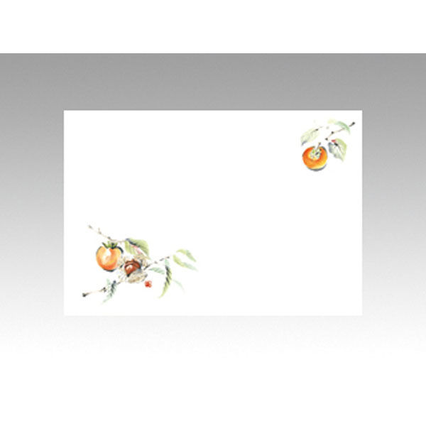 カミイソ産商 テーブルマット 尺3寸 No.9223 柿 72009223 1袋(100個)（直送品）