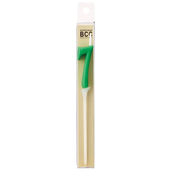 カメヤマ 贈答用飾り ナンバーキャンドルミニ ライト 7番 B7550-07-07GR 1ケース(160個(10個×16))（直送品）