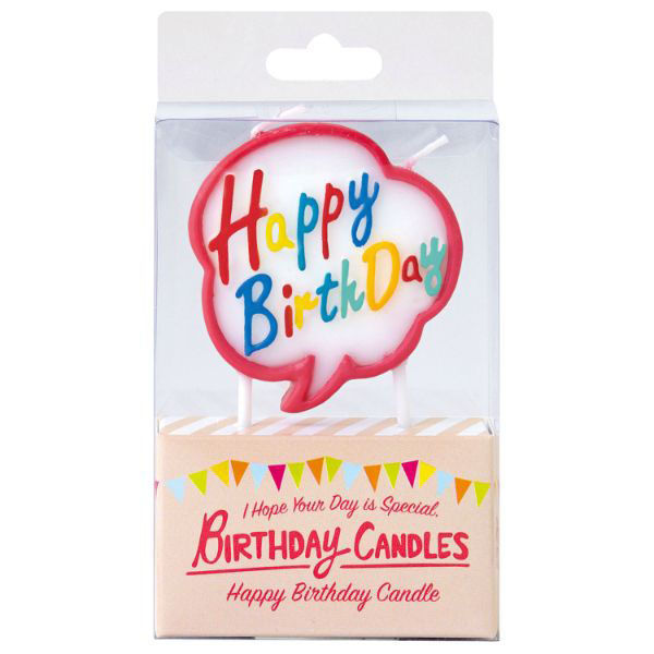 カメヤマ 贈答用飾り バースデーケーキキャンドル フキダシ BA323-00-00F 1ケース(144個(12個×12))（直送品）