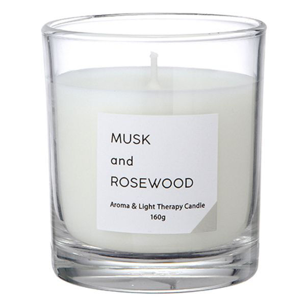 カメヤマ キャンドル 香るキャンドルL(ムスク&ローズウッド) BA479-05-60 1ケース(24個(4個×6))（直送品）