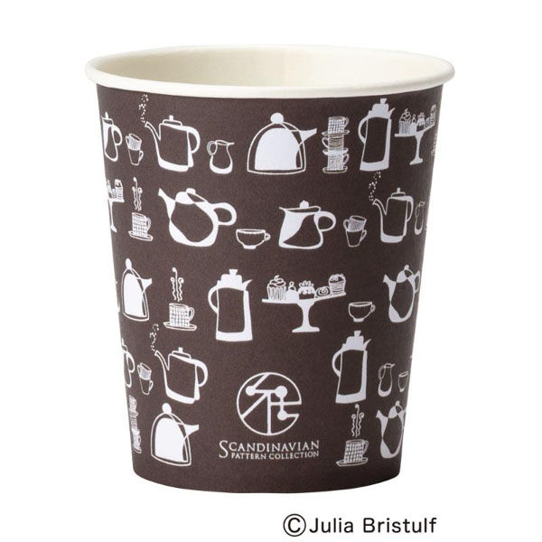 サンナップ 紙コップ SPCカップ ティータイム 205ML 100個 C20100TEA 1ケース(25個)（直送品）