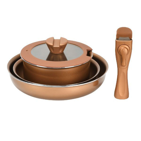 パール金属 フライパン VISIONS GOLD Coating IH対応クックウェア5pcsセット CP-8725 1ケース(4個)（直送品）