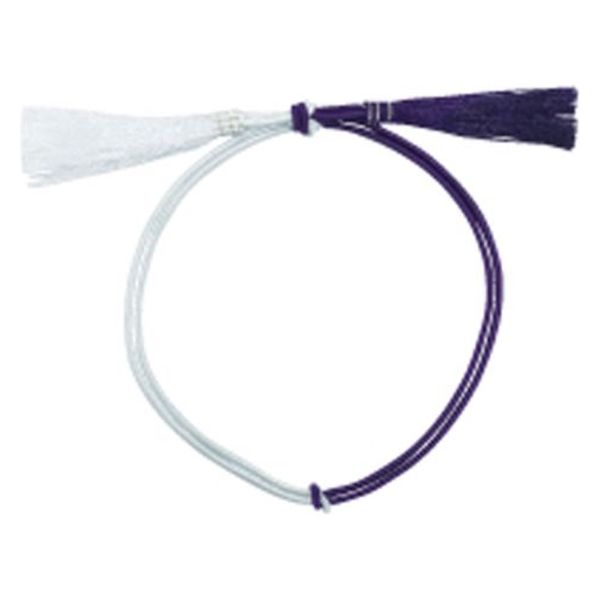 ラッピング用品 No.5 振分ゴム房 Bタイプ(振分) 特小26cm 紫白金糸入 G1326PWR 1ケース(1000個(50個×20))（直送品）