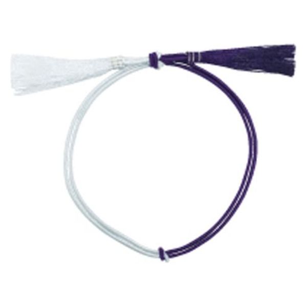 ラッピング用品 No.5 振分ゴム房 Bタイプ(振分) 小30cm 紫白金糸入 G1330PWR 1ケース(1000個(50個×20))（直送品）