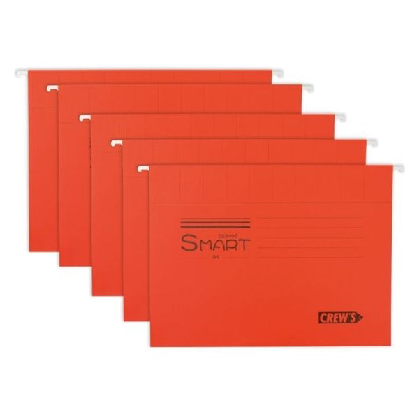 クルーズ 筆記具 ハンギングファイル レッド 5枚入 H6527-CRE02 1ケース(50個)（直送品）