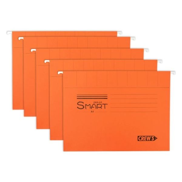 クルーズ 筆記具 ハンギングファイル オレンジ 5枚入 H6527-CRE03 1ケース(50個)（直送品）