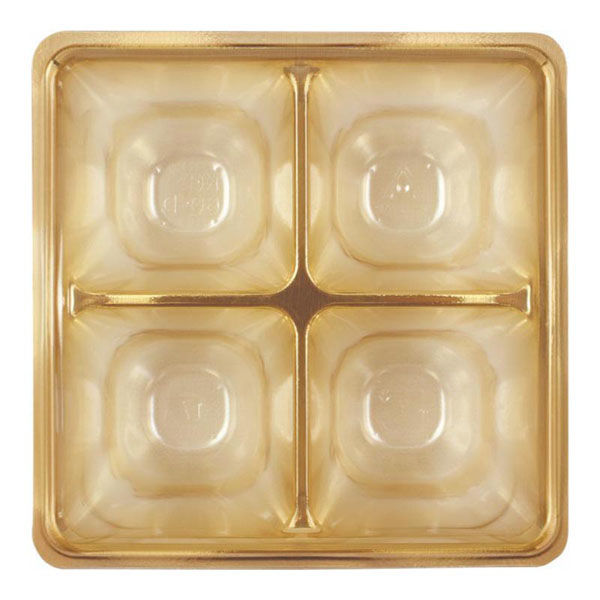 アヅミ産業 KC60-D KCカップ 四ツ仕切(80-80) 金 KC60DGR 1ケース(2000個(100個×20))（直送品）