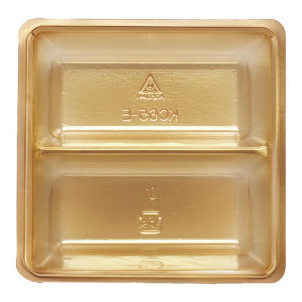 アヅミ産業 KC65-E KCカップ 横一本仕切(87-87) 金 KC65EGR 1ケース(2000個(100個×20))（直送品）