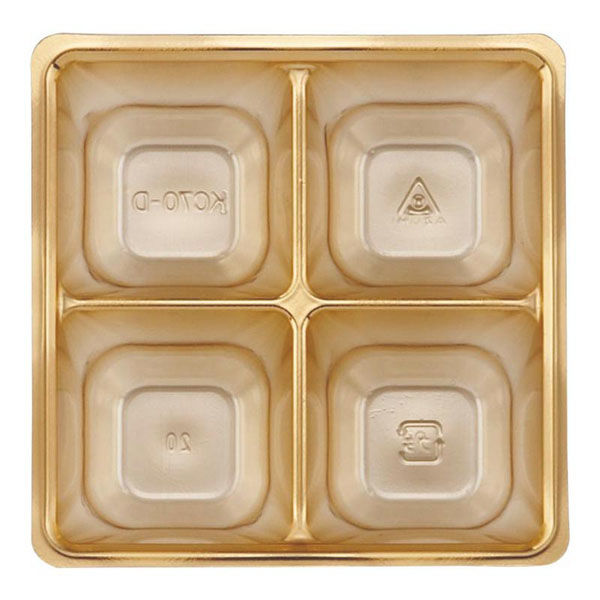 アヅミ産業 KC70-D KCカップ 四ツ仕切 (97-97) 金 KC70DGR 1ケース(2000個(100個×20))（直送品）