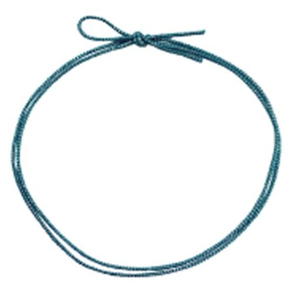 ラッピング用品 4ッ打ラメ入りゴム 2重片花結び 62cm ブルー×銀 KH04262LBS 1ケース(1000個(100個×10))（直送品）