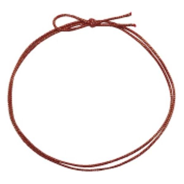 ラッピング 4ッ打ラメ入りゴム 2重片花結び 赤×金