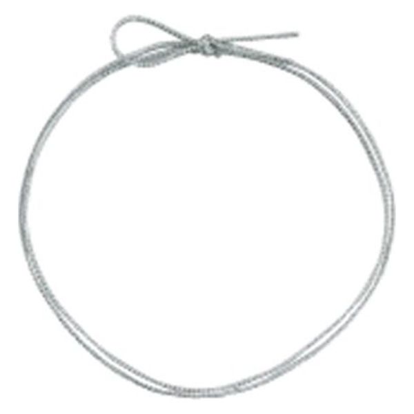 イグチ ラッピング用品 4ッ打ラメ入りゴム 2重片花結び 62cm 白×銀 KH04262WS 1ケース(1000個(100（直送品）