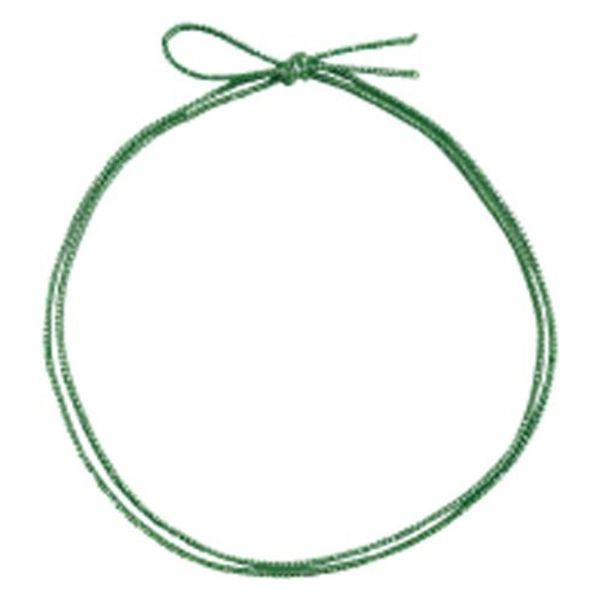 イグチ ラッピング用品 4ッ打ラメ入りゴム 2重片花結び 62cm 黄緑×銀 KH04262YGS 1ケース(1000個(100個×10))（直送品）
