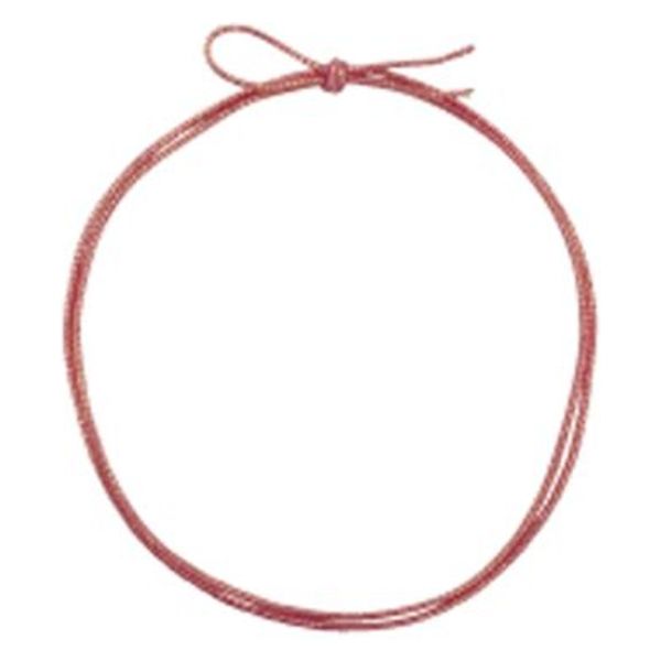 ラッピング用品 4ッ打ラメ入りゴム 2重片花結び 74cm ピンク×金 KH04274PKG 1ケース(1000個(100個×10))（直送品）