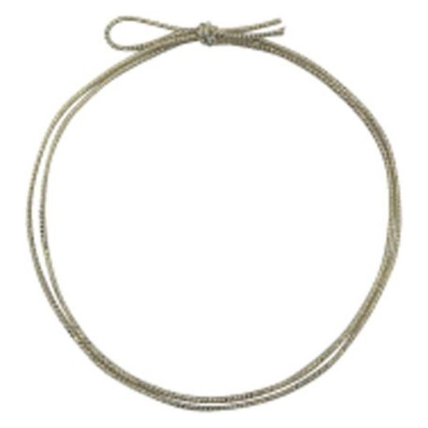 イグチ ラッピング用品 4ッ打ラメ入りゴム 2重片花結び 74cm 白×金 KH04274WG 1ケース(1000個(100個×10))（直送品）