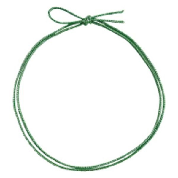 イグチ ラッピング用品 4ッ打ラメ入りゴム 2重片花結び 74cm 黄緑×銀 KH04274YGS 1ケース(1000個(100個×10))（直送品）
